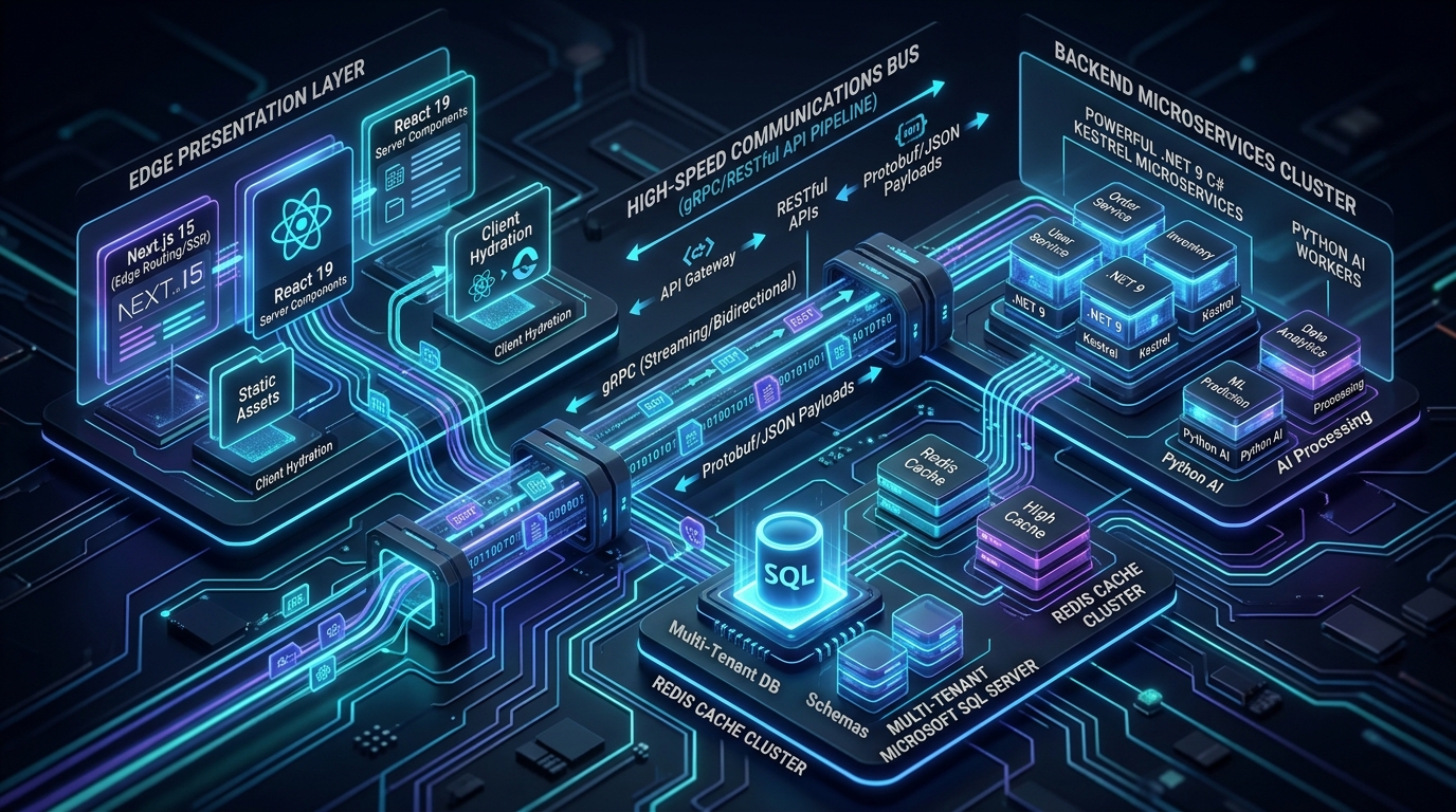 Decoupled Next.js 15 React 19 and .NET 9 Polyglot Enterprise Architecture - NEXUS LABS